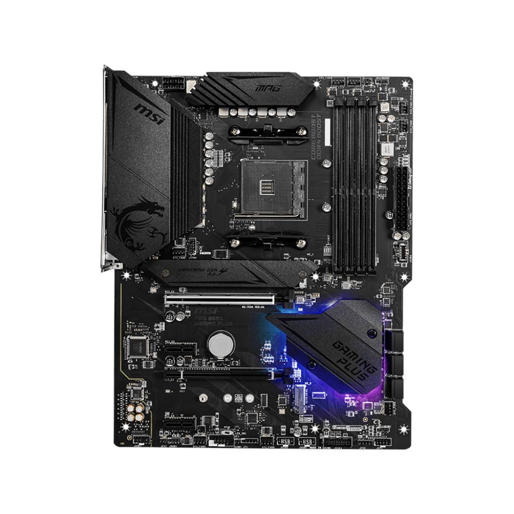 MSI MPG B550 GAMING PLUS DDR4 4400MHZ 1XHDMI 1XDP 2XM.2 USB 3.2 ATX AM4 (AMD AM4 5000/4000G/3000 SERİLERİ İLE UYUMLU) 