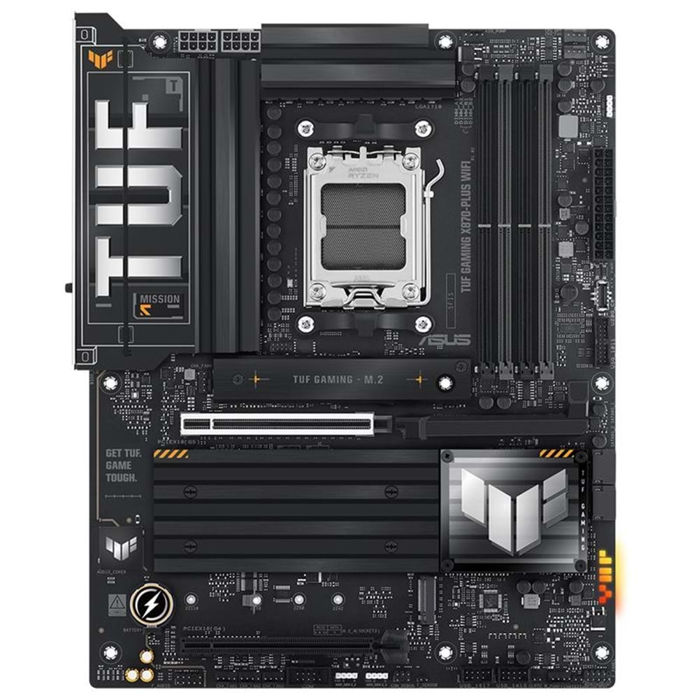 ASUS TUF GAMING X870-PLUS WIFI DDR5 8000MHZ 1XHDMI 2XUSB4 4XM.2 ATX AM5 (AMD AM5 9000/8000/7000 SERİLERİ İLE UYUMLU) 