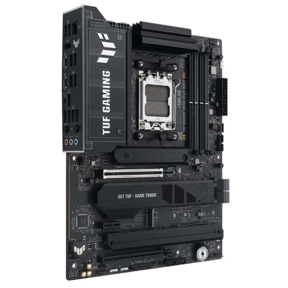 ASUS TUF GAMING X870E-PLUS WIFI7 DDR5 8000MT/S 1XHDMI 2XUSB 4XM.2 ATX AM5 (AMD AM5 9000/8000/7000 SERİLERİ İLE UYUMLU) 