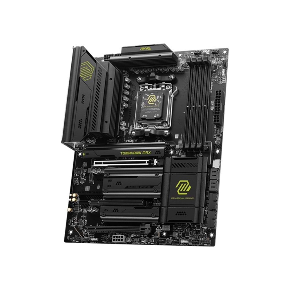 MSI MAG B850 TOMAHAWK WIFI DDR5 8200MHZ 1XHDMI 4XM.2 ATX AM5 (AMD AM5 9000/8000/7000 SERİLERİ İLE UYUMLU) 