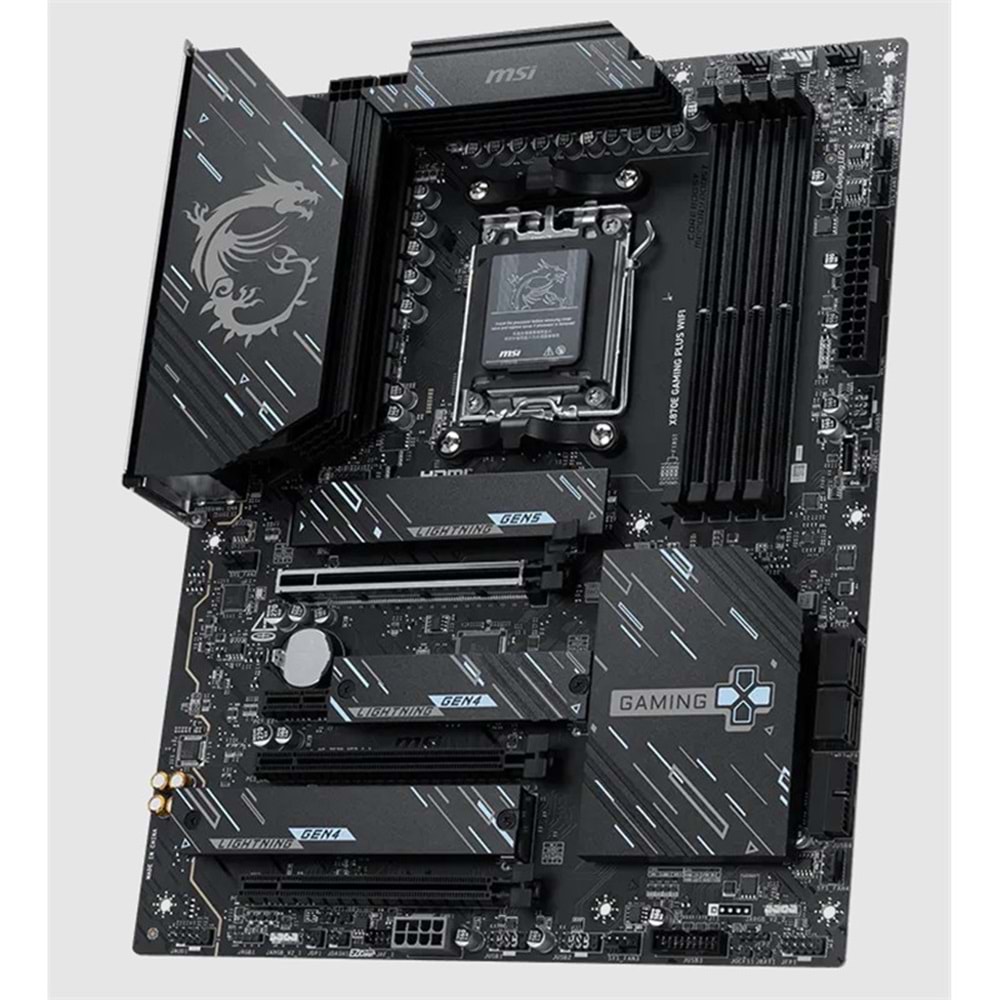 MSI X870E GAMING PLUS WIFI DDR5 8200MT/S 1XHDMI 3XM.2 USB ATX AM5 (AMD AM5 9000/8000/7000 SERİLERİ İLE UYUMLU) 