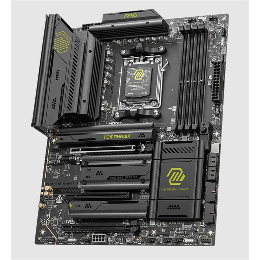 MSI MAG X870E TOMAHAWK WIFI DDR5 8400MT/S 1XHDMI 4XM.2 USB ATX AM5(AMD AM5 9000/8000/7000 SERİLERİ İLE UYUMLU) 