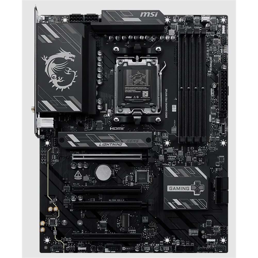 MSI B850 GAMING PRO WIFI6E DDR5 8200MT/S 1XHDMI 1XDP 2XM.2 USB ATX AM5 (AMD AM5 9000/8000/7000 SERİLERİ İLE UYUMLU) 