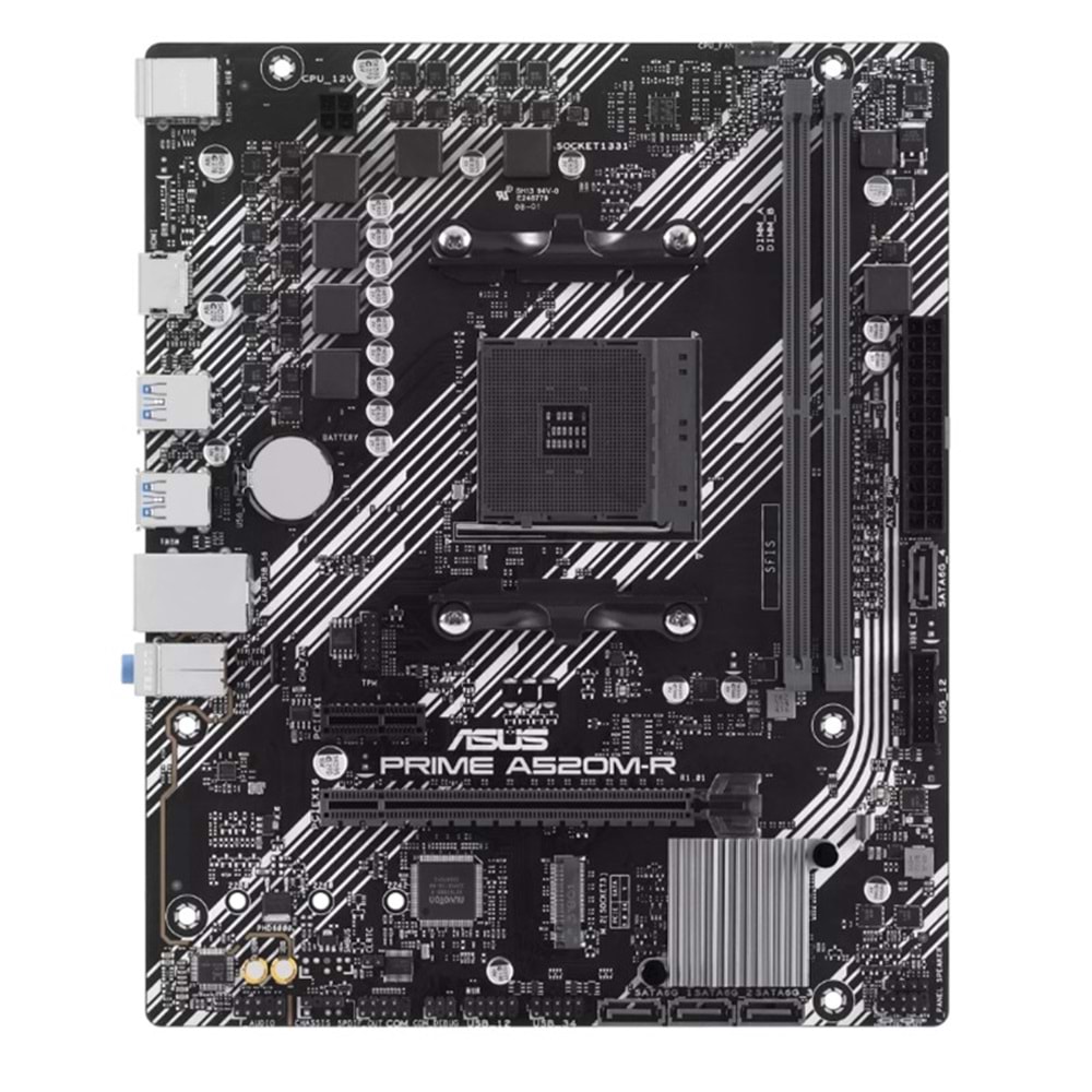 ASUS PRIME A520M-R DDR4 5100MHZ 1XHDMI 1XM.2 USB2.0 MATX AM4 (AMD AM4 5000/4000 /3000 SERİLERİ İLE UYUMLU) 