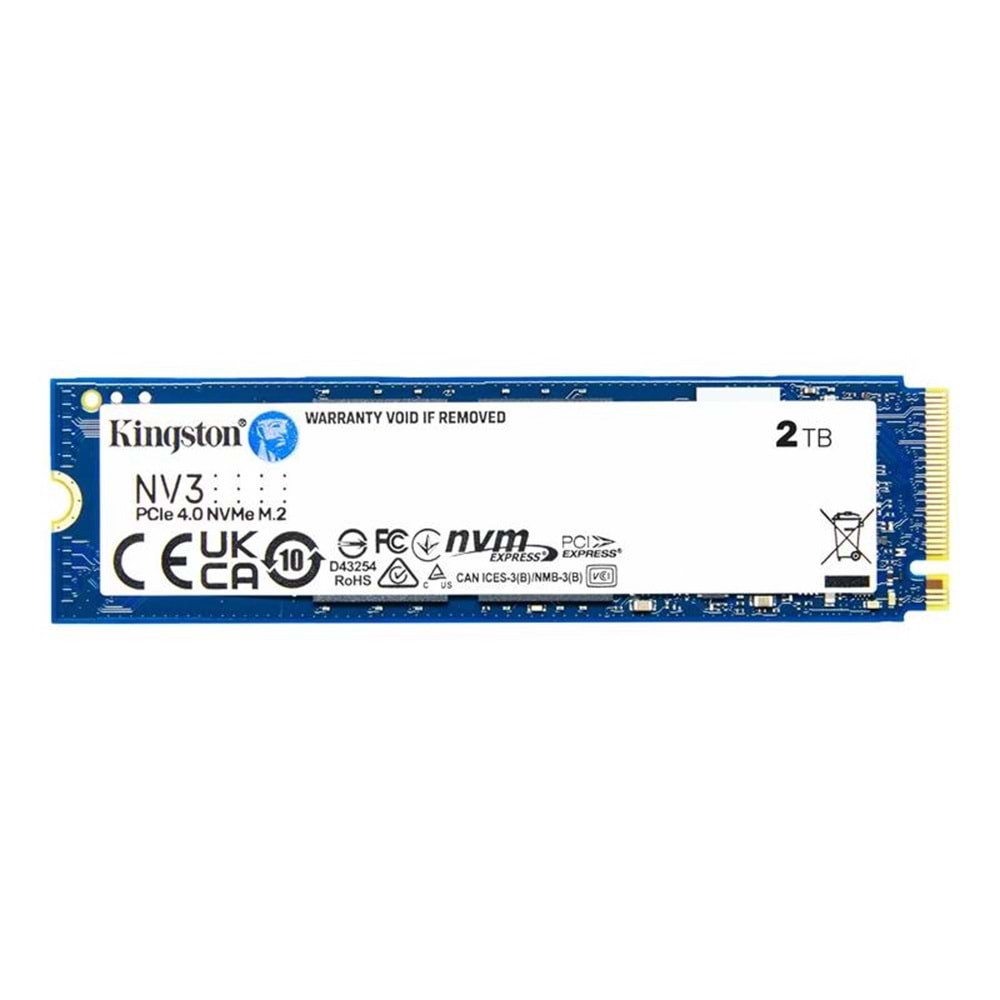 2 TB KINGSTON NV3 M.2 NVME PCIE GEN4 6000/5000MBS SNV3S/2000G 