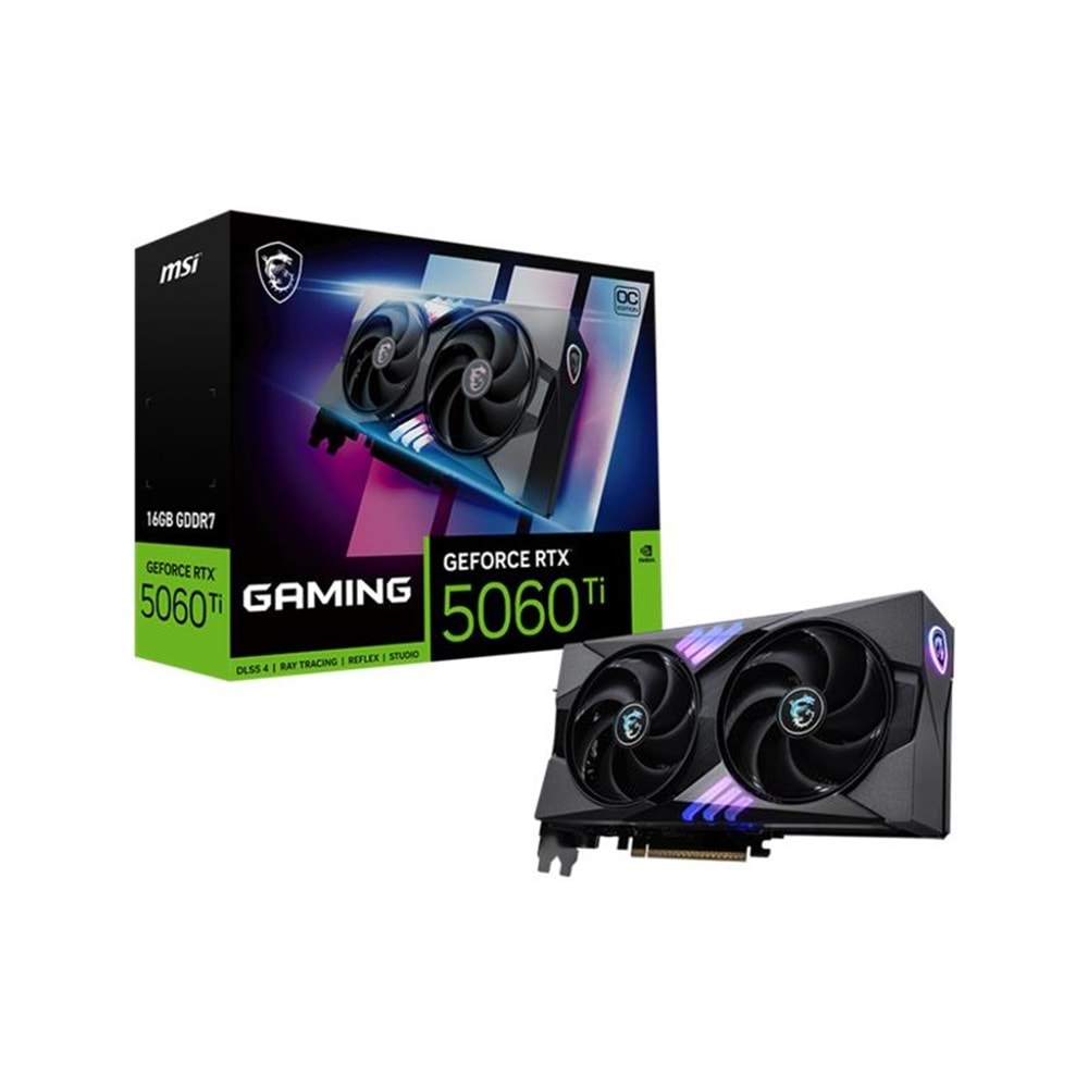MSI GEFORCE RTX5060TI 16G GAMING OC 16GB GDDR7 128BIT 1XHDMI 3XDP EKRAN KARTI 