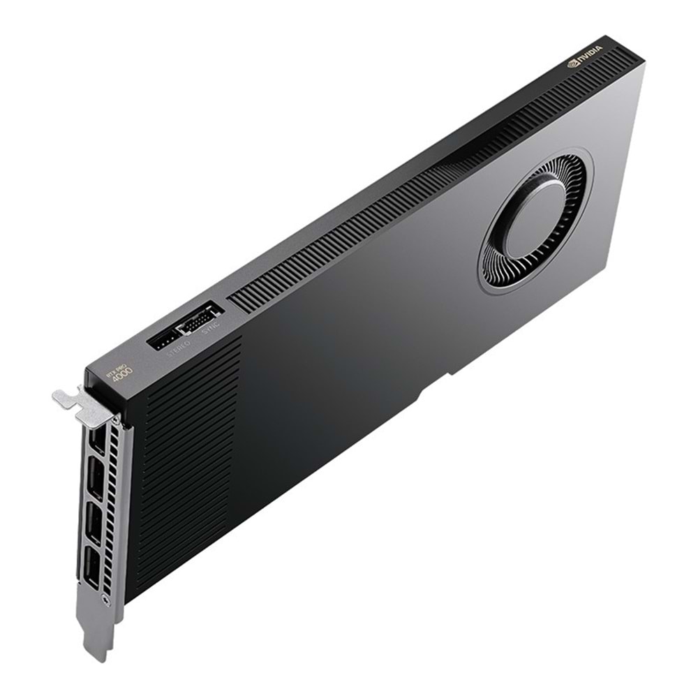 PNY RTX PRO4000 BLACKWELL VCNRTXPRO4000-SB 24GB DDR7 192BIT 4XDP YAPAY ZEKA AI EKRAN KARTI (AKSESUARSIZ) 