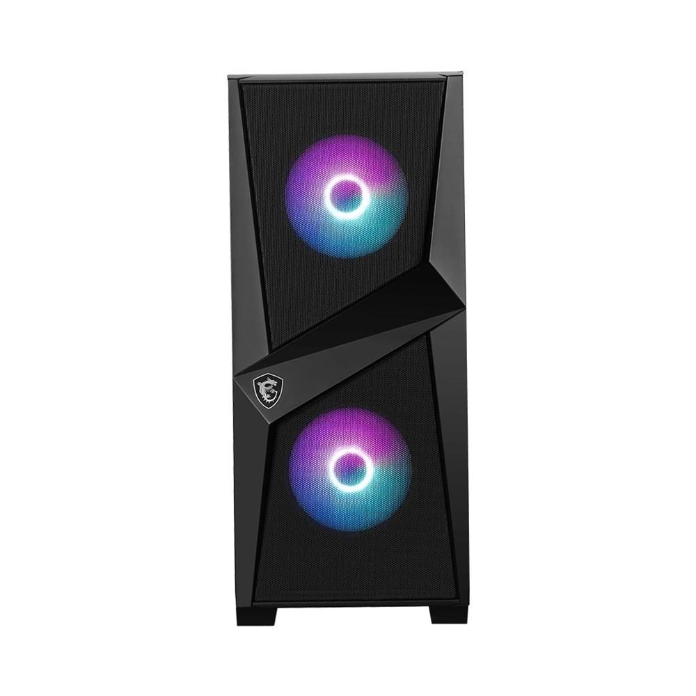 MSI MAG FORGE 100R TEMPERLI CAM ARGB PSU YOK 2X120MM 1X120MM GAMING ATX KASA SİYAH 