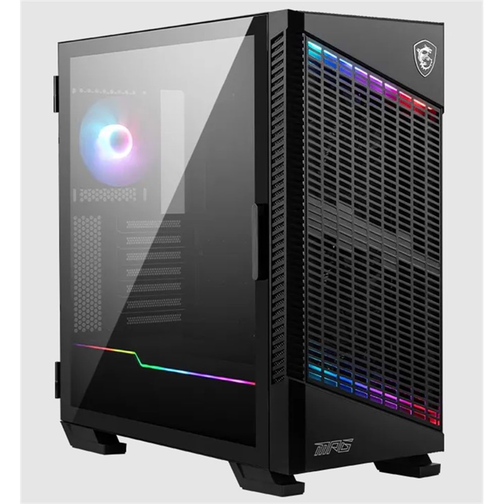 MSI MPG VELOX 100P AIRFLOW TEMPERLİ CAM ARGB FAN PSU YOK MATX GAMING KASA 
