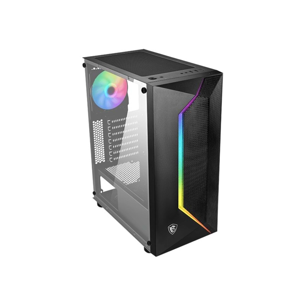 MSI MAG VAMPIRIC 100R TEMPERLİ CAM ARGB PSU YOK 1X120MM FAN GAMING BİLGİSAYAR KASASI 