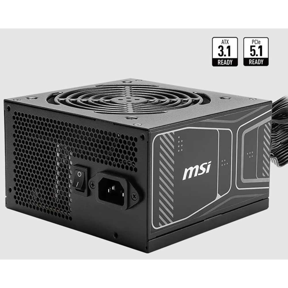 MSI MAG A850GN PCIE5 850W 80+GOLD AKTIF PFC 120MM FAN POWER SUPPLY 