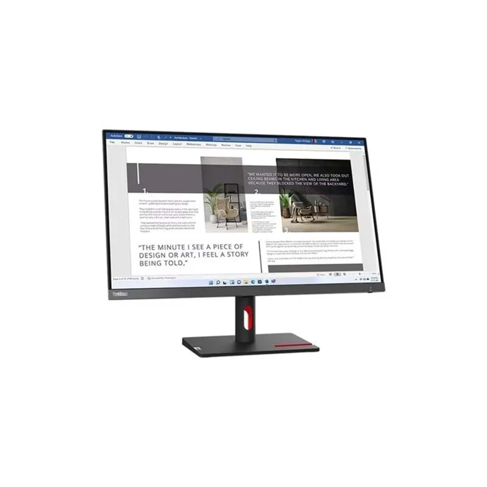 27 LENOVO S27I-30 THINKVISION 63DFKAT4TK FHD 4MS 100HZ HDMI+VGA WLED MONITOR (3 YIL GARANTİ) 