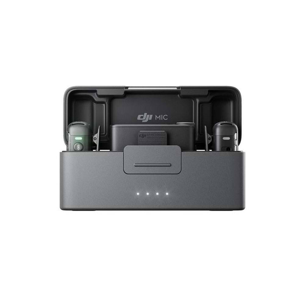 DJI MIC 2 KABLOSUZ MİKROFON (2TX-1RX-CHARGING CASE) (RESMI DIST GARANTILI) 