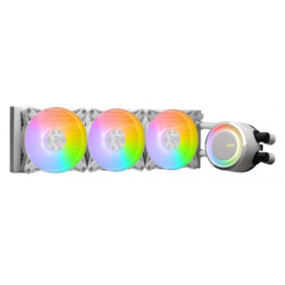 MSI MAG CORELIQUID E360 WHITE 360MM ARGB CPU SIVI SOĞUTUCU (LGA 1150/1151/1155/1156/1200/1700/AM5 UYUMLU) 