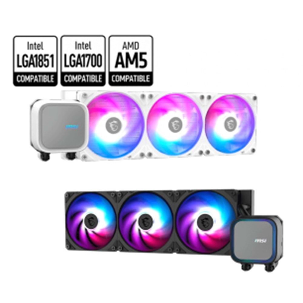 MSI MAG CORELIQUID A13 360 360MM WHITE ARGB CPU SIVI SOĞUTUCU (LGA1700/1851/AM5/AM4 UYUMLU) 