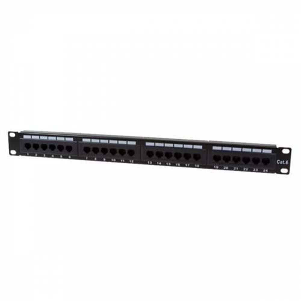 URANIUM LEOPP-UC6-2524 CAT6 24 PORT UTP DOLU PATCH PANEL 