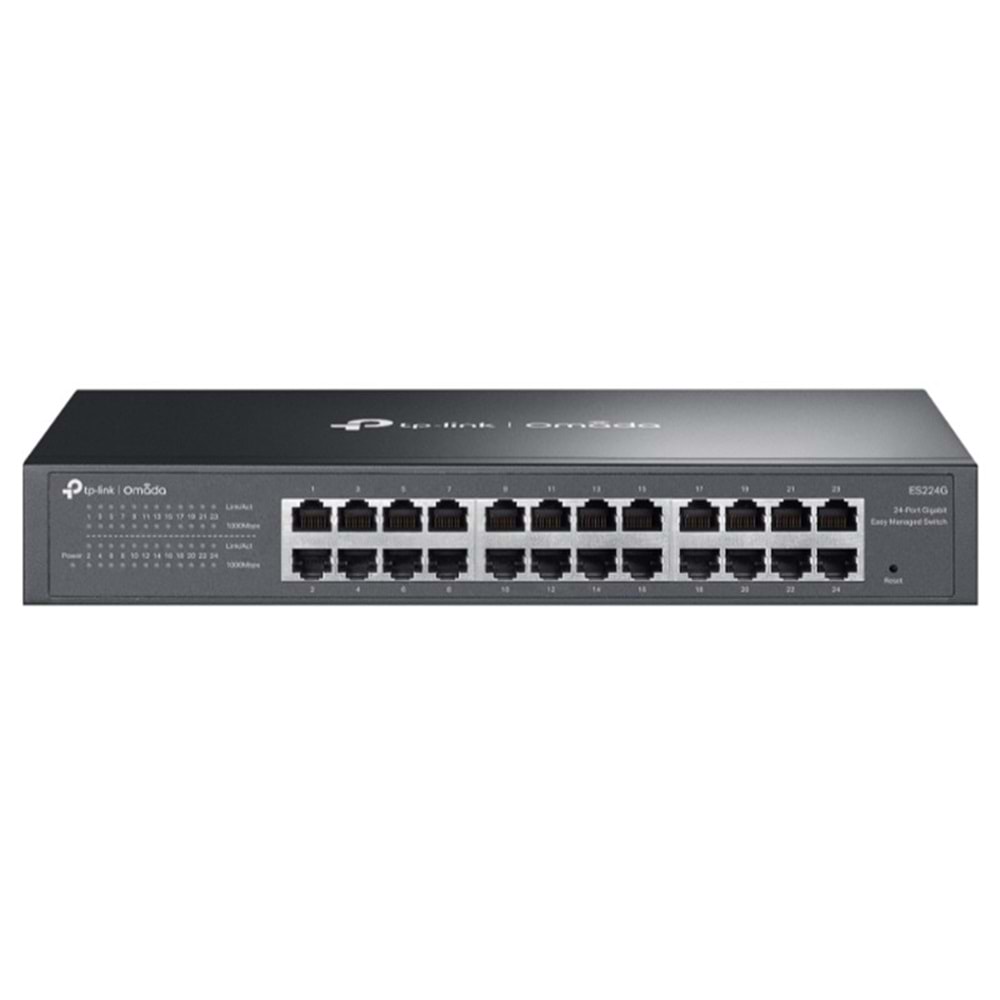 TP-LINK OMADA ES224G 24 PORT GIGABIT EASY YÖNETİLEBİLİR METAL KASA SWITCH 