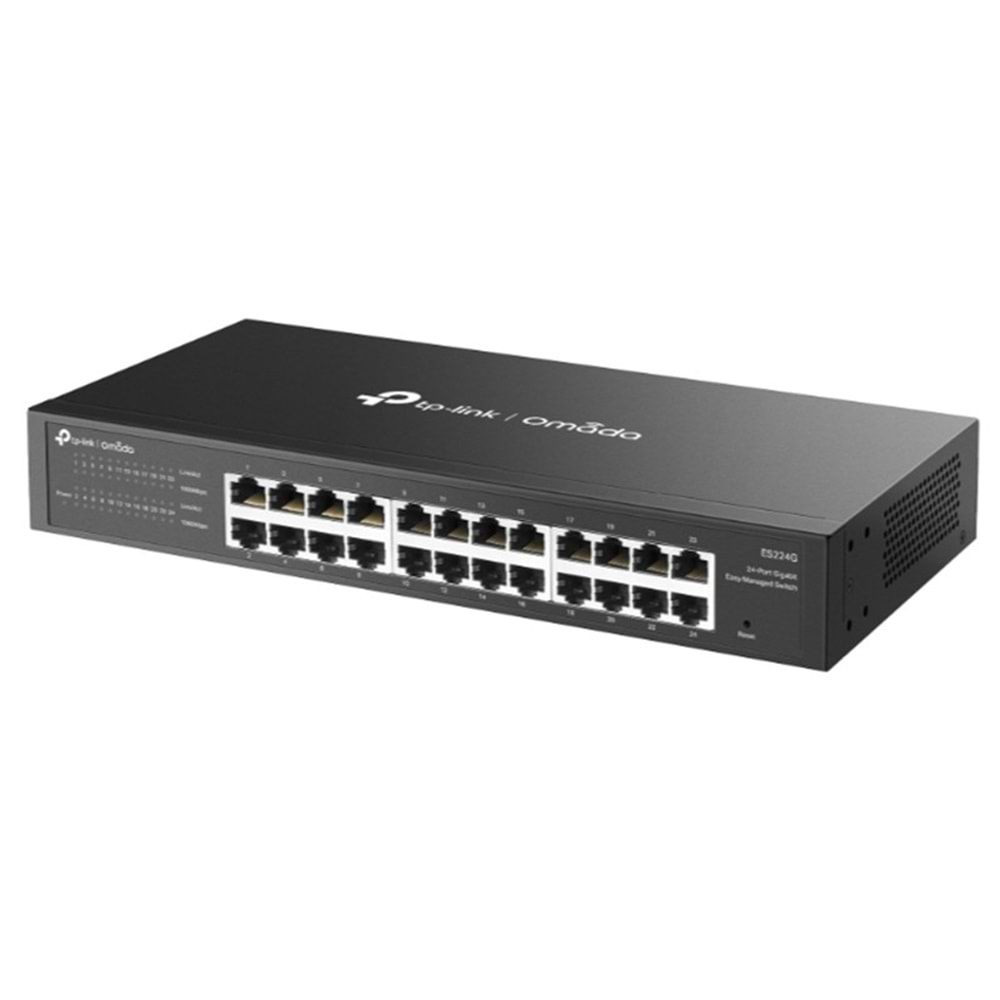 TP-LINK OMADA ES224G 24 PORT GIGABIT EASY YÖNETİLEBİLİR METAL KASA SWITCH 
