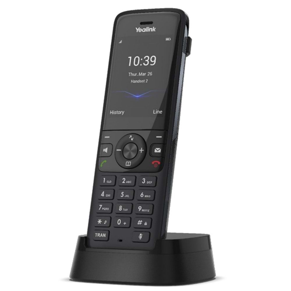 YEALINK W78H 2.4 INC RENKLİ EKRAN HD SES GÜRÜLTÜ ENGELLEME TİTREŞİM SIP IP DECT TELEFON 
