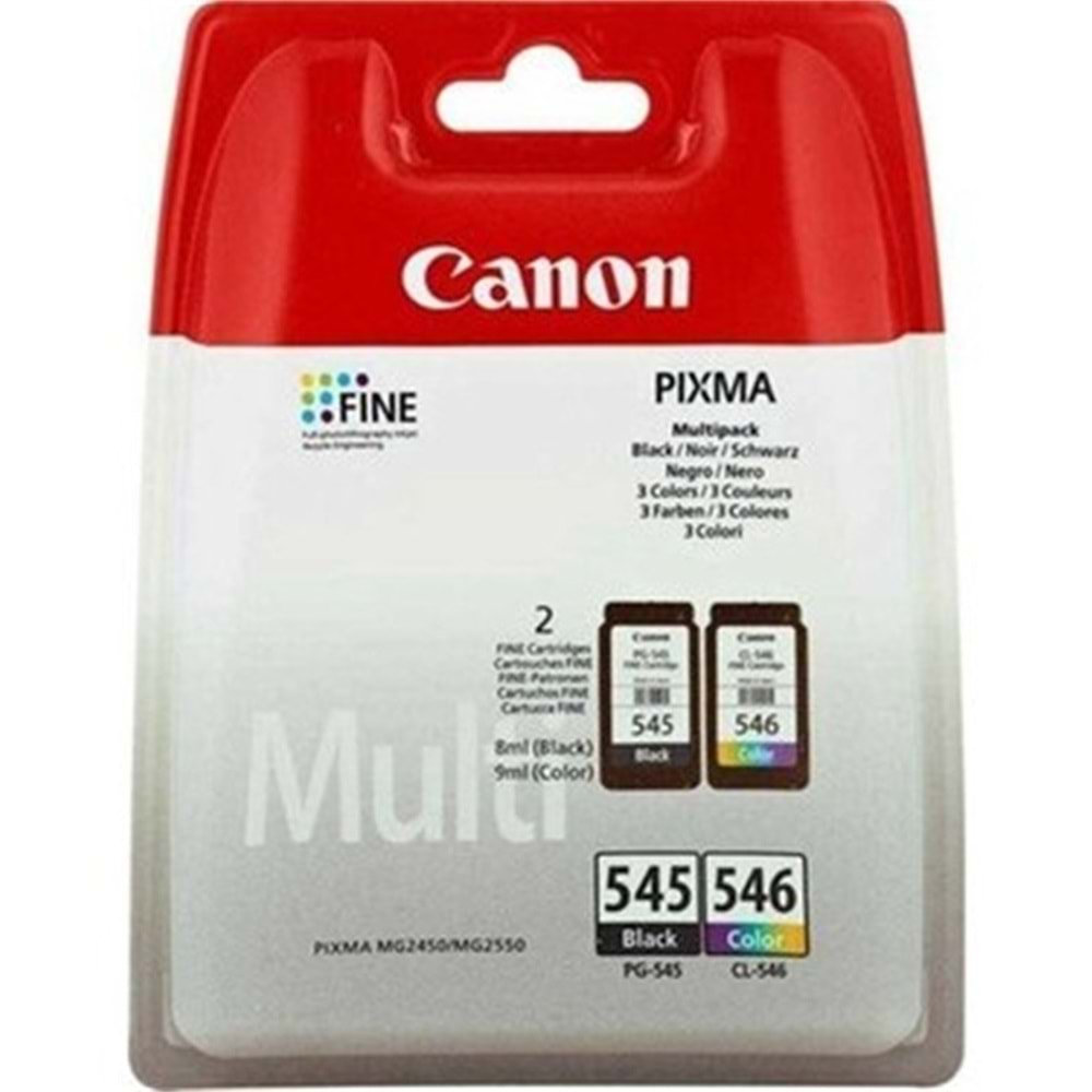 CANON PG-545/CL-546 MULTIPACK MUREKKEP KARTUS 2 LI + KAGIT HEDIYELI 