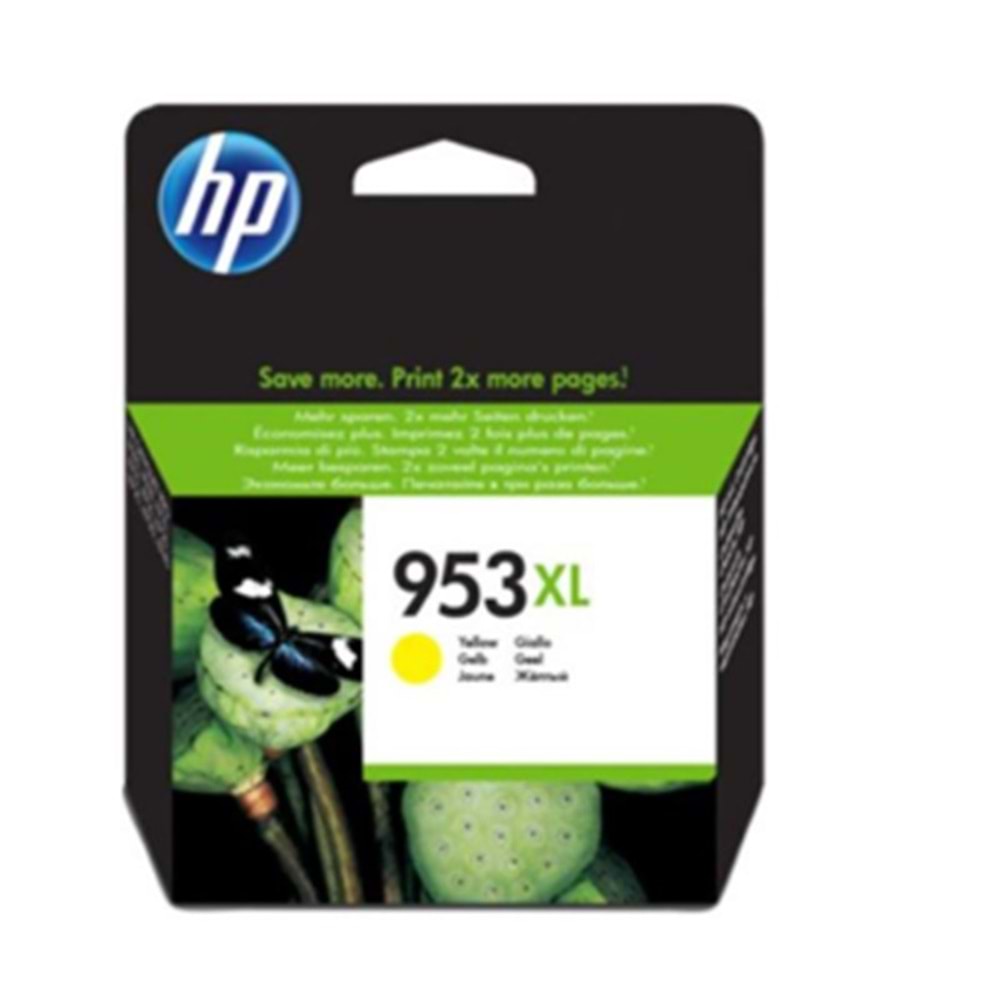 HP F6U18AE 953XL YUKSEK KAPASITELI SARI KARTUS 