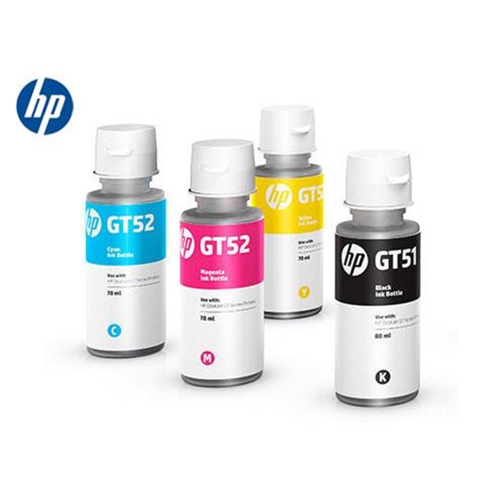 HP M0H54AE (GT52) CYAN ŞİŞE MUREKKEP KARTUSU 