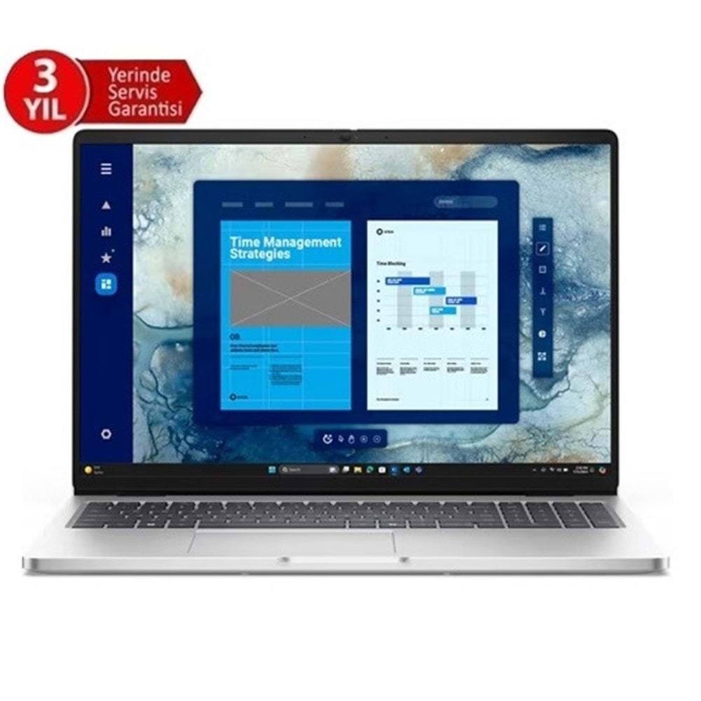 DELL NB PRO 16 ULTRA7 255U 16GB 512SSD WIN11PRO BTO107_PC16250_W (3 YIL YERİNDE GARANTİ) 