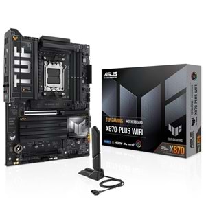 ASUS TUF GAMING X870-PLUS WIFI DDR5 8000MHZ 1XHDMI 2XUSB4 4XM.2 ATX AM5 (AMD AM5 9000/8000/7000 SERİLERİ İLE UYUMLU) 