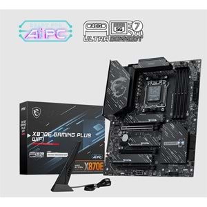 MSI X870E GAMING PLUS WIFI DDR5 8200MT/S 1XHDMI 3XM.2 USB ATX AM5 (AMD AM5 9000/8000/7000 SERİLERİ İLE UYUMLU) 