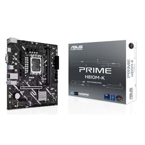 ASUS PRIME H810M-K DDR5 6400MT/S 1XVGA 1XHDMI 1XM.2 1851P MATX (INTEL ULTRA PROCESSORS SERIES 2) 