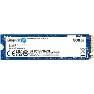 500 GB KINGSTON NV3 M.2 NVME PCIE GEN4 5000/3000MBS SNV3S/500G 