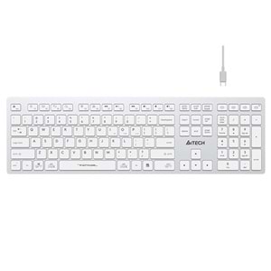 A4 TECH FBX50C BEYAZ BLUETOOTH+2.4G NANO MM SARJ EDILEBILIR KABLOSUZ KLAVYE 