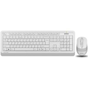 A4 TECH FG1010 BEYAZ Q MM 2.4G KABLOSUZ KLAVYE MOUSE SET 