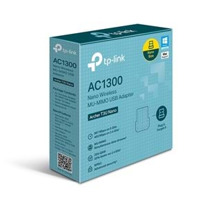 TP-LINK ARCHER T3U NANO AC1300 KABLOSUZ USB ADAPTÖR 