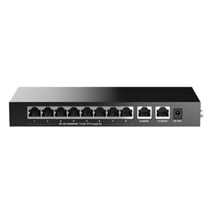 H3C MAGIC BS210T-HP 8 PORT GIGABIT + 2 PORT GIGABIT UPLINK 110W POE METAL KASA SWITCH 