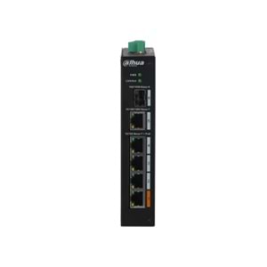 DAHUA PFS3106-4ET-60-V2 4 PORT 10/100 + 1XGB RJ45/1XGB SFP UPLINK 250 METRE 60W POE ENDÜSTRİYEL SWITCH 