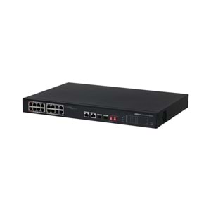 DAHUA PFS3218-16ET-135 16 PORT GIGABIT +2XRJ45/2XGB SFP COMBO 135W POE RACKMOUNT SWITCH 