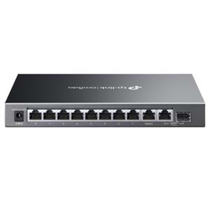 TP-LINK OMADA ES210GMP 10 PORT GIGABIT + 8-PORT POE+ YÖNETİLEBİLİR 123W POE METAL KASA SWITCH 