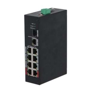 DAHUA PFS3110-8ET-96-V2 8 PORT 10/100 + 1XGB RJ45/1XGB SFP UPLINK 96W POE ENDÜSTRİYEL SWITCH 