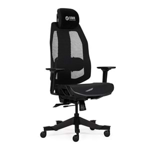 HAWK GAMING CHAIR NOVA FİLELİ SİYAH OYUNCU KOLTUĞU 