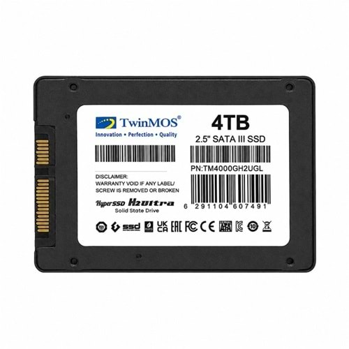 4 TB TWINMOS 2.5 SATA3 580/550 3DNAND GREY TM4000GH2UGL 
