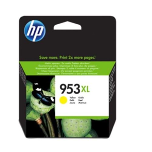 HP F6U18AE 953XL YUKSEK KAPASITELI SARI KARTUS 