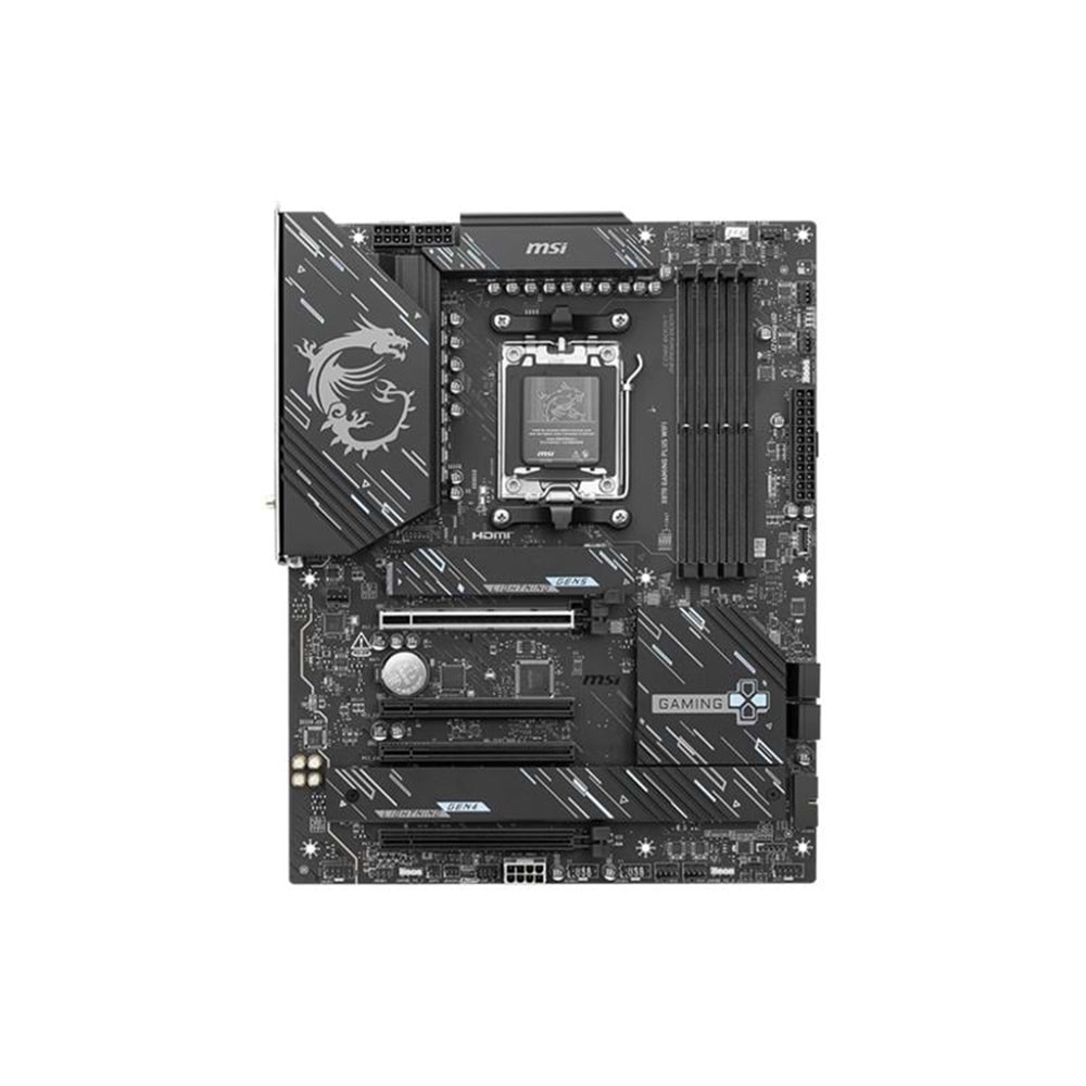 MSI X870 GAMING PLUS WIFI DDR5 8200MHZ 1XHDMI 1XUSB TYPE-C 3XM.2 ATX AM5 (AMD AM5 9000/8000/7000 SERİLERİ İLE UYUMLU) 