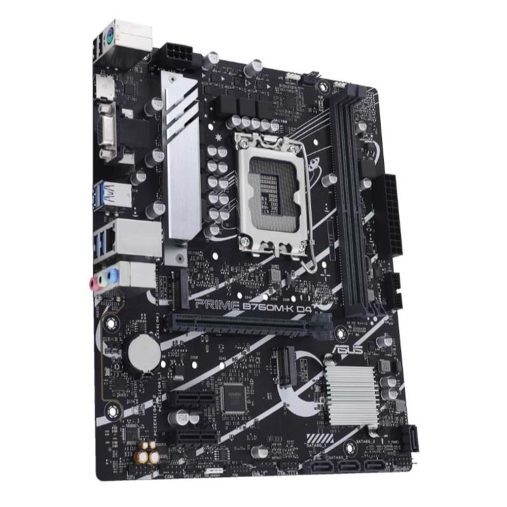 ASUS PRIME B760M-K D4 DDR4 5333MHZ 1XVGA 1XHDMI 2XM.2 USB 3.2 MATX 1700P (12. / 13. VE 14. NESİL İŞLEMCİ UYUMLU) 