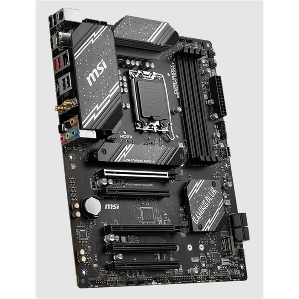 MSI B760 GAMING PLUS WIFI DDR4 5333MHZ 1XHDMI 1XDP 2XM.2 USB ATX 1700P (12. / 13. VE 14. NESİL İŞLEMCİ İLE UYUMLU) 