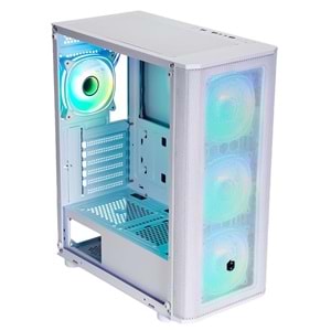 FRISBY CM-106 650W 80+ DOUBLE ARGB GAMING BEYAZ MESH KASA 