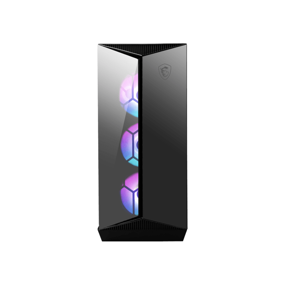MSI MPG GUNGNIR 110R TEMPERLI CAM 1X120MM 3XARGB FAN PSU YOK GAMING SİYAH KASA 