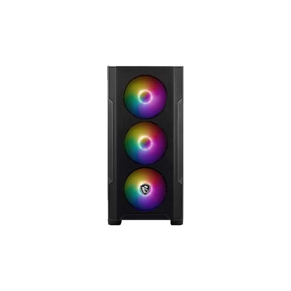 MSI MAG FORGE M100R TEMPERLI CAM ARGB 3X120MM 1X120MM PSU YOK MATX GAMING KASA 