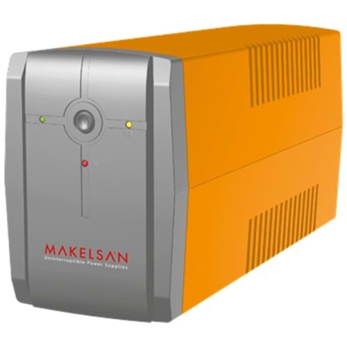 MAKELSAN LION 650VA 1F/1F (1X7AH) 5/10DK LINE INTERAKTIF UPS 
