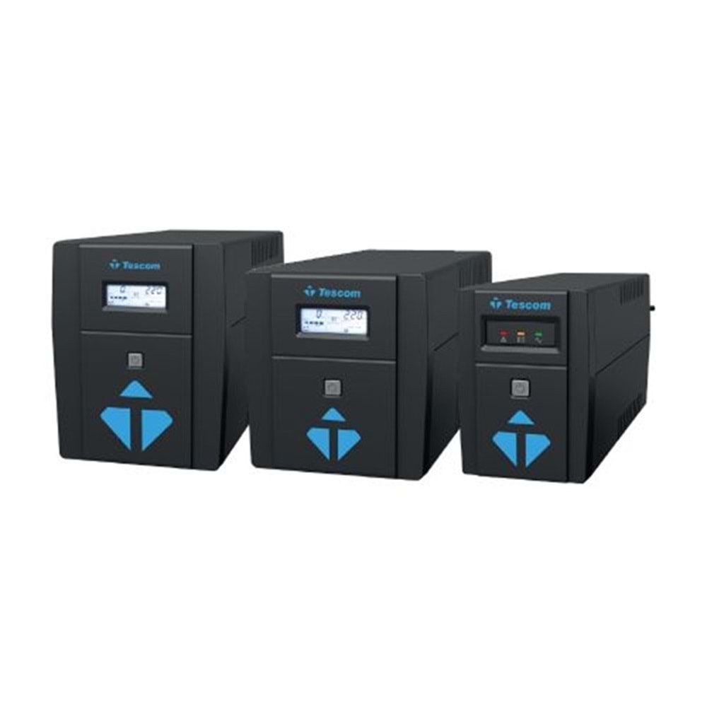 TESCOM LEOAP 1500VA 1F/1F (2X9AH) 5/10DK LCD LINE INTERAKTIF UPS 